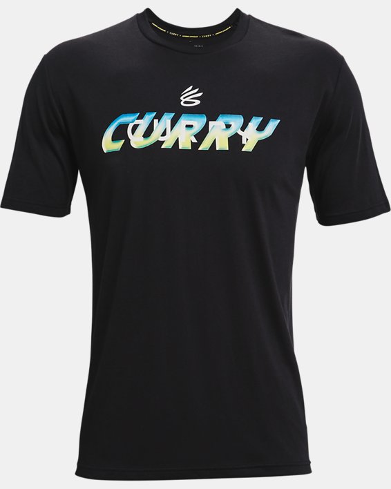 Men's Curry Wordmark T-Shirt, Black, pdpMainDesktop image number 4